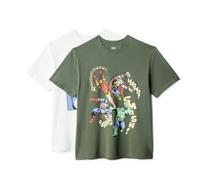 Amazon Essentials Disney Men's Cotton Regular-Fit Short-Sleeve Crewneck T-Shirt, Pack of 2, Avengers Assemble, XXL