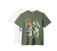 Amazon Essentials Disney Men's Cotton Regular-Fit Short-Sleeve Crewneck T-Shirt, Pack of 2, Avengers Assemble, 3XL