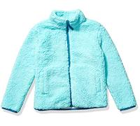 Amazon Essentials Girls and Toddlers' Sherpa Fleece Full-Zip Jacket