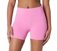Amazon Essentials Girls' Athletic FormFlex Buttery Soft Dance Cartwheel Bike Shorts with 4” (10cm) Inseam, Pink, 5 Years