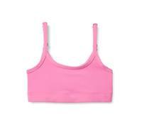 Amazon Essentials Girls' Athletic FormFlex Buttery Soft Light Support Spaghetti Strap Training Sports Bra, Pink, 8 Years