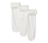 Amazon Essentials Girls' Ballet Dance Transition Tights, Pack of 3, White, 8 Years