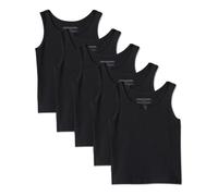 Amazon Essentials Girls' Cotton Jersey Vest Undershirt, Pack of 5