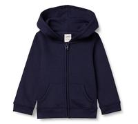Amazon Essentials Girls' Fleece Zip-Up Hoodie Sweatshirt, Navy, 9 Years