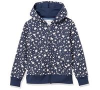 Amazon Essentials Girls' Fleece Zip-Up Hoodie Sweatshirt, Navy Stars, 2 Years