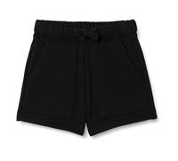 Amazon Essentials Girls' French Terry Patch Pocket Shorts, Black, 8-9 Years