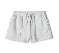 Amazon Essentials Girls' Girls French Terry Patch Pocket Shorts, Light Grey Heather, 11-12 Years