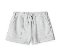 Amazon Essentials Girls' Girls French Terry Patch Pocket Shorts, Light Grey Heather, 7-8 Years