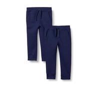 Amazon Essentials Girls' Joggers, Pack of 2, Navy, 8 Years