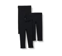 Amazon Essentials Girls' Leggings, Pack of 3, Black, 5-6 Years