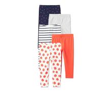 Amazon Essentials Girls' Leggings, Red Orange/Heather Grey/Apples, XX-Large