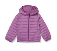 Amazon Essentials Girls' Lightweight Water-Resistant Packable Hooded Puffer Jacket, Dusty Purple, 3 Years
