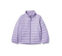 Amazon Essentials Girls' Lightweight Water-Resistant Packable Mock Puffer Jackets, Dusty Grape, 5 Years