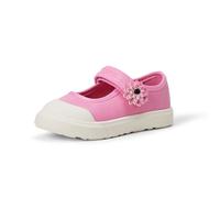 Amazon Essentials Girls' Mary Jane Trainers with Flower Appliqué, Pink, 7 UK Child