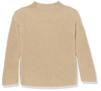 Amazon Essentials Girls' Modern Wide-Neck Pullover Sweater, Tan, X-Large