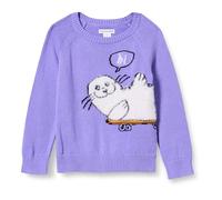 Amazon Essentials Girls' Pullover Crewneck Sweater, Purple Seal, 2 Years