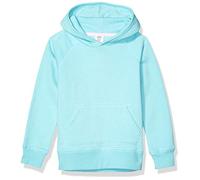 Amazon Essentials Girls' Pullover Hoodie Sweatshirt, Aqua Blue, 6-7 Years