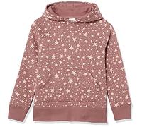 Amazon Essentials Girls' Pullover Hoodie Sweatshirt, Mauve Stars, 5 Years