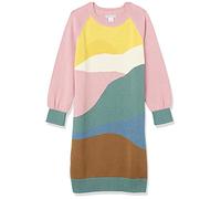 Amazon Essentials Girls' Raglan Jumper Dress, Light Pink Sage Green, 11-12 Years