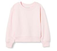 Amazon Essentials Girls' Relaxed-Fit Lightweight French Terry Crew-Neck Jumper, Light Pink, 5 Years