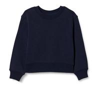 Amazon Essentials Girls' Relaxed-Fit Lightweight French Terry Crew-Neck Jumper, Navy, 5 Years