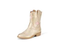 Amazon Essentials Girls' Western Cowboy Boots, Metallic Gold, 3 UK