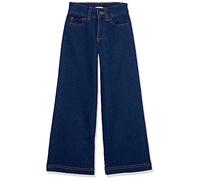 Amazon Essentials Girls' Wide Leg Jeans, Dark Indigo, 11-12 Years
