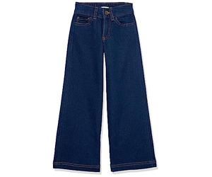 Amazon Essentials Girls' Wide Leg Jeans, Dark Indigo, 5 Years