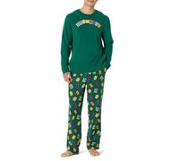 Amazon Essentials Harry Potter - DC Comics - Looney Tunes Men's Flannel Pyjama Sleep Sets, Hogwarts Letters, S
