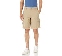 Amazon Essentials Men's 10” (25cm) Lightweight Cotton Blend Stretch Cargo Shorts, Khaki Brown, 33W