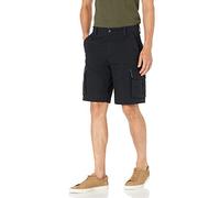 Amazon Essentials Men's 10” Lightweight Ripstop Stretch Cargo Short, Black, 30
