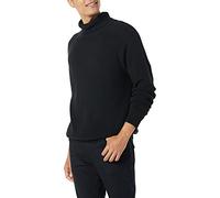 Amazon Essentials Men's 100% Cotton Rib Knit Turtleneck Jumper, Black, XXL