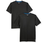 Amazon Essentials Men's Active Performance Tech Running Gym T-Shirt (Available in Big & Tall), Pack of 2, Black, XXL