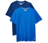 Amazon Essentials Men's Active Performance Tech Running Gym T-Shirt (Available in Big & Tall), Pack of 2, Navy/Royal Blue, XXL
