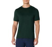 Amazon Essentials Men's Active Quick-Dry Moisture-Wicking Tech-Stretch Lightweight Short-Sleeve T-Shirt, Dark Green, M