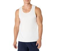 Amazon Essentials Men's Active Quick Dry Tech Stretch Lightweight Gym Tank Top, White, XL
