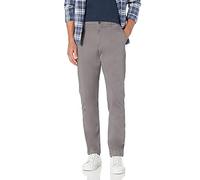 Amazon Essentials Men's Athletic-Fit Washed Comfort Stretch Chino Trouser, Grey, 38W / 32L