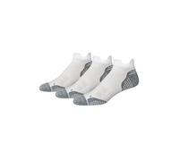 Amazon Essentials Men's Athletic Performance Low-Cut Running Socks, Cushioned with Tab Back, Arch Support, Moisture Control, 3 Pairs, White, 13-15