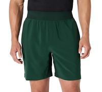 Amazon Essentials Men's Athletic Performance Stretch Woven Running Workout 7” (17.8cm) Training Short, Dark Green, XXL