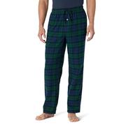 Amazon Essentials Men's Breathable Flannel Pyjama Trousers (Available in Big & Tall), Dark Green Navy Blackwatch Plaid, XS
