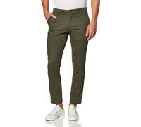 Amazon Essentials Men's Classic-Fit Casual Stretch Chino Trousers, Olive, 32W / 33L