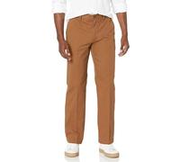 Amazon Essentials Men's Classic-Fit Wrinkle-Resistant Flat-Front Chino Trouser, Dark Khaki Brown, 40W / 28L