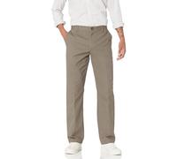 Amazon Essentials Men's Classic-Fit Wrinkle-Resistant Flat-Front Stretch Chino Trouser, Dark Brown, 56W / 32L