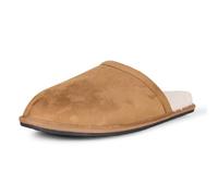 Amazon Essentials Men's Cosy Slipper, Chestnut Brown Microsuede, 10 UK