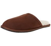 Amazon Essentials Men's Cosy Slipper, Dark Toffee Brown Microsuede, 8 UK