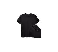 Amazon Essentials Men's Cotton Crew Neck Undershirts, Versatile Soft Basics, Pack of 6, Black, XX-Large
