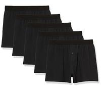 Amazon Essentials Men's Cotton Jersey Boxer Short Underwear (Available in Big and Tall), Pack of 5, Black, XXS