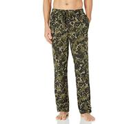 Amazon Essentials Men's Cotton Knit Pyjama Trouser, Olive Geo Camo, M