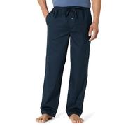 Amazon Essentials Men's Cotton Poplin Straight-fit Pyjama Trousers With Drawstring Elastic Waist, Navy, XXL