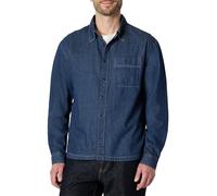 Amazon Essentials Men's (Demi's Pick) Modern Oversized-Fit Denim Button-Down Shirt, Medium Blue Vintage, XXL